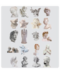 Stickers mini ESTATUAS transparentes 40 ud 1