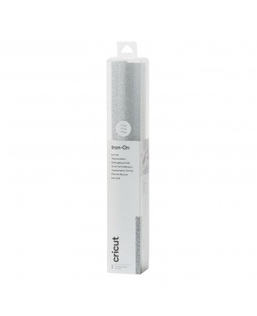 VINILO TERMOADHESIVO PURPURINA PLATA 1ud 30,5X48cm 1