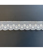 PUNTILLA Calado BORDADO FLORES Beig 45mm 1