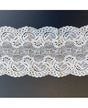PUNTILLA NYLON Cenefas y Tulipanes Marfil 135mm 1