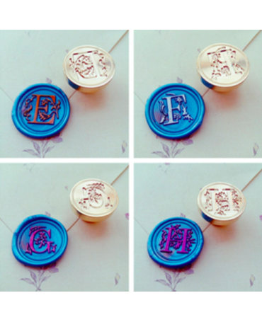 Lacre base sello inicial personalizada 1