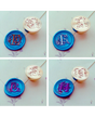 Lacre base sello inicial personalizada 1