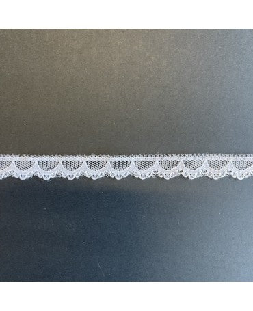 PUNTILLA NYLON Arcos y Ondas Blanca 10mm 1