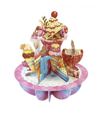 TARJETA 3D,POSTAL PIROUETTES HELADOS 1