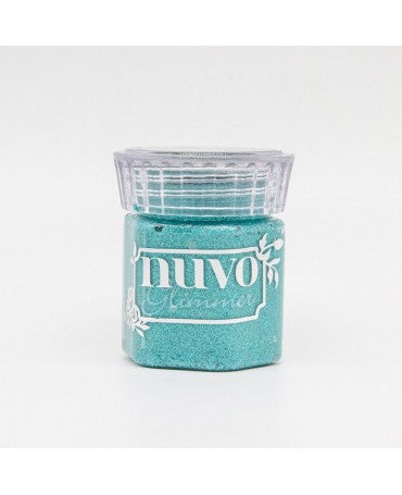 Pasta Relieve Purpurina NUVO GLIMMER PASTE Topacio Turquesa 1
