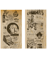 Washi Tape TEXTO - DIBUJO ANTIGUO 5cm 1