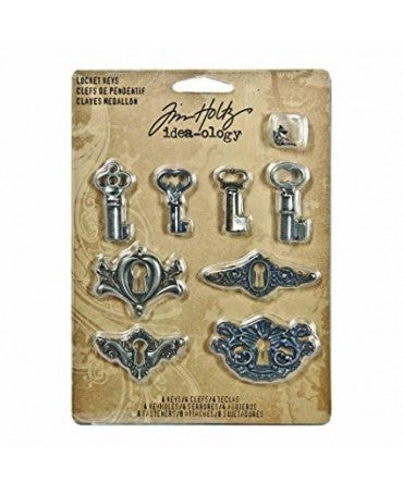 Tim Holtz Idea-ology LLaves Medallón 9pc 1