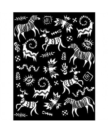 STENCIL Stamperia 20x25cm SAVANA Grafitos 1
