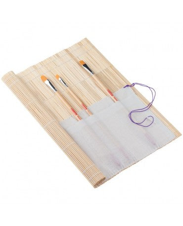 Pincel Portapinceles Bambú 36x36cm 1