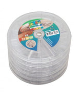 Caja transparente redonda 6 piezas apilable 12 secciones 1
