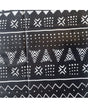 TELA AFRICANA WAX Tribal Blanco-Negro 40x110cm 1