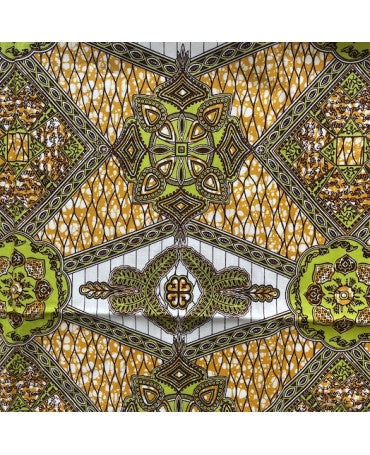 TELA AFRICANA WAX Piel Serpiente 40x110cm 1