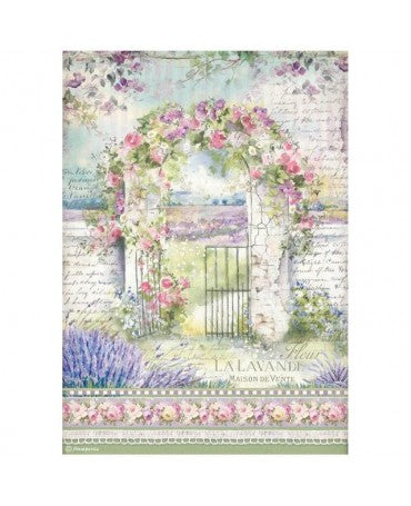 Papel arroz Stamperia A4 PROVENCE Arco 1