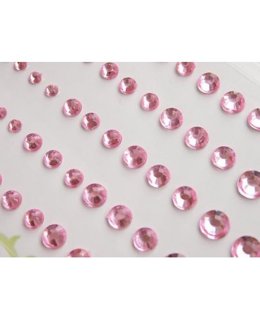 DIAMANTE DECORATIVO Rosa 60pc 1