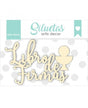 Chipboard ARTIS DECOR ''Libro de firmas'' cáliz 1