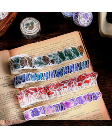 Washi Tape FLORES MORADAS 1