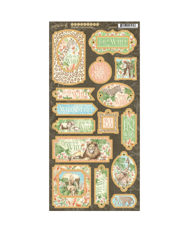 Chipboard GRAPHIC 45 Wild and Free 1