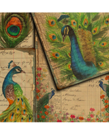 STICKERS VINTAGE Pavo Real 1