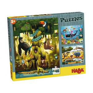 Puzzle 48 animales haba 1
