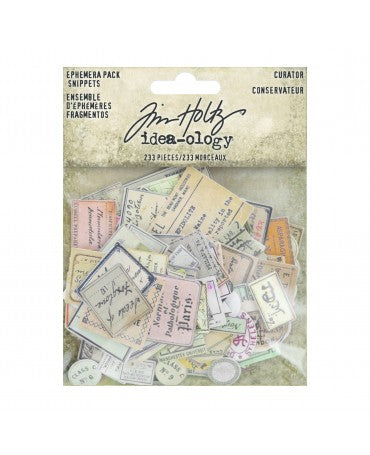 Tim Holtz Idea-ology EPHEMERA PACK SNIPPETS 233 pc 1