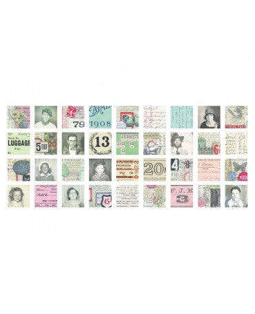 Tim Holtz Idea-ology COLLAGE TILES 72pc 2