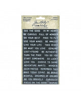 Tim Holtz Idea-ology LABEL STICKERS Pensamientos 2