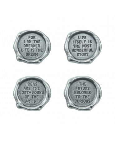 Tim Holtz Idea-ology SELLOS DE CITAS 4pc 2