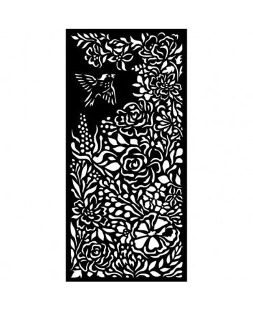 STENCIL Stamperia 12x25cm ROMANTIC GARDEN OF PROMISES Pájaro 1