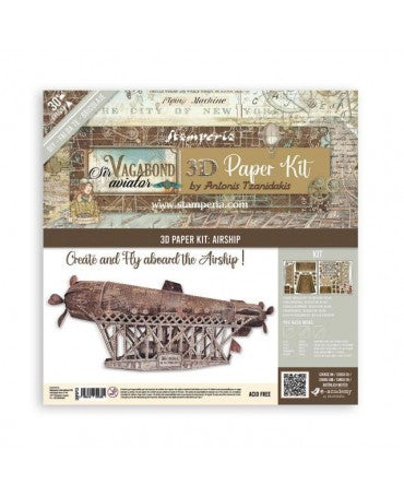 3D PAPER KIT SIR VAGABOND AVIATOR Airship 1