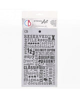 Stencil CIAO BELLA 12,5x20cm Confidential 1