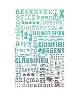 Stencil CIAO BELLA 12,5x20cm Confidential 2