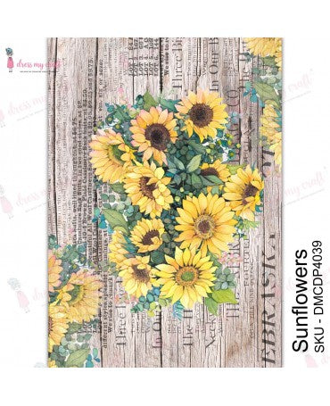 Transfer DRESS MY CRAFT A4 Girasoles 1