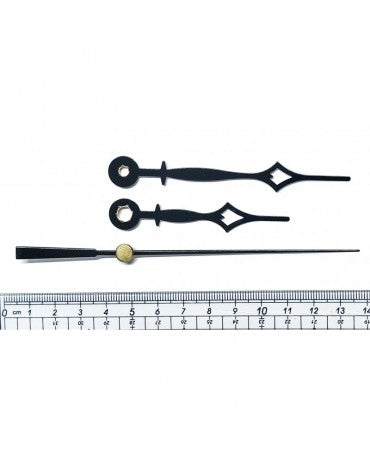 RELOJ AGUJAS NEGRO 55x72mm 1