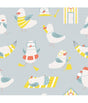 Tela Katia Jersey Seagull Gaviotas Azul 1