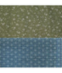Tela Japonesa Tramada Sevenberry Reversible 88235 Verde Azul 1