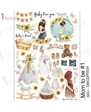 Transfer DRESS MY CRAFT A4 Mom to Be 1 1