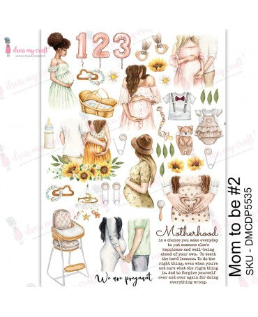 Transfer DRESS MY CRAFT A4 Mom to Be 2 1