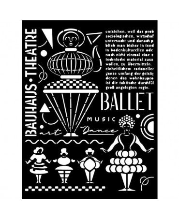 STENCIL Stamperia 20x25cm Bauhaus Teatro 1