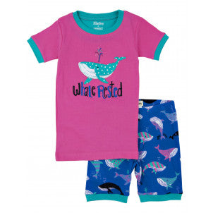 Pijama corto niña fun whales hatley 7 años 1