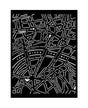 STENCIL Stamperia 20x25cm Our way mapa 1