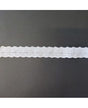 PUNTILLA ALGODÓN BORDADO Arcos y puntos Blanca 25mm 1