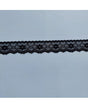 PUNTILLA negra NYLON Flores y As 24mm 1
