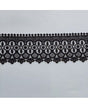 PUNTILLA Negra GUIPUR Adamascado 90mm 1