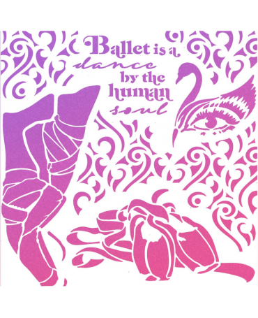 Stencil CIAO BELLA Dance by the Human Soul 20x20cm 2
