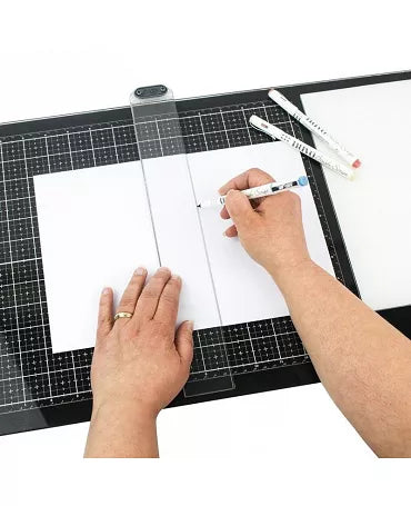 BASE CORTE CRISTAL NEGRA Tonic Studios Tim Holtz glass media mat 35.5 x 58.4 cm 2