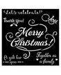 STENCIL Stamperia 18x18cm CHRISTMAS Merry Christmas 1