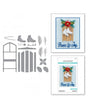 TROQUEL SPELLBINDERS trineo de bienvenida de invierno 1