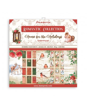 COLECCIÓN 20X20 STAMPERIA Romantic Home for the holidays 1