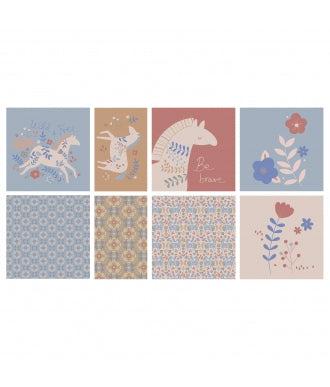 Panel Katia Popelin Horses Country Side 1
