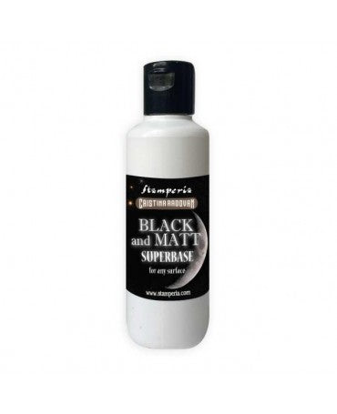 Gesso SUPERBASE STAMPERIA negro y mate 80ml 1